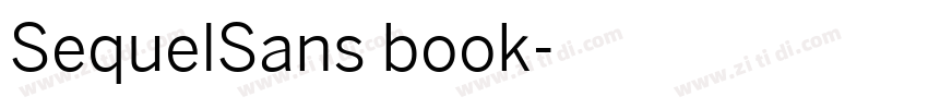 SequelSans book字体转换